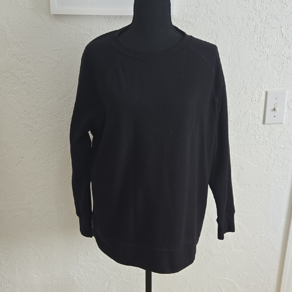 Terra & Sky Black Crew Neck Sweater